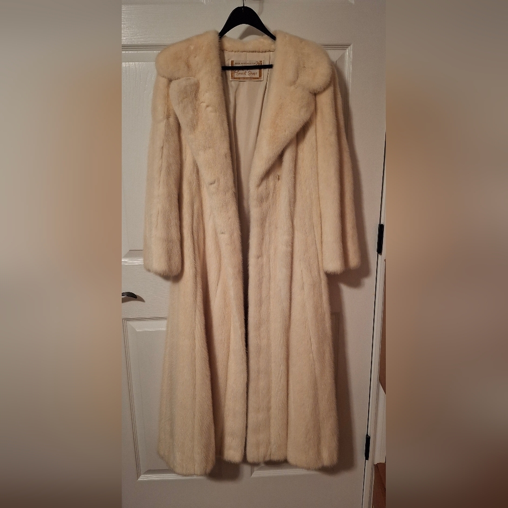 Chic Cream Fur Coat